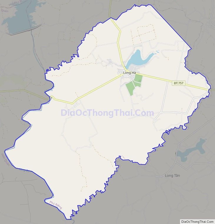 Bản đồ giao thông xã Long Hà, huyện Phú Riềng