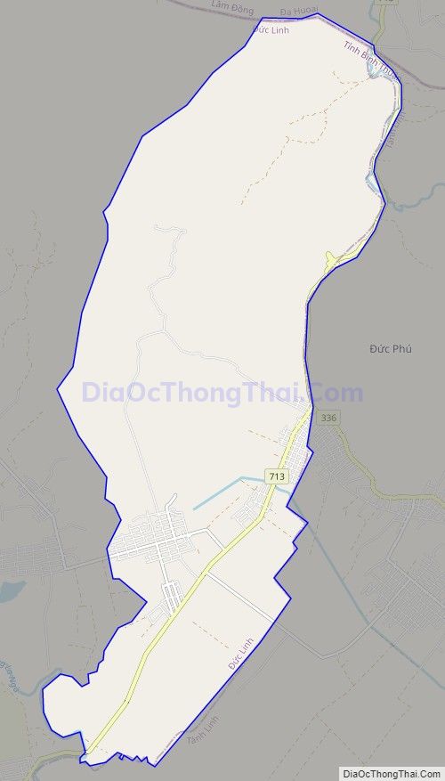Bản đồ giao thông xã Mê Pu, huyện Đức Linh
