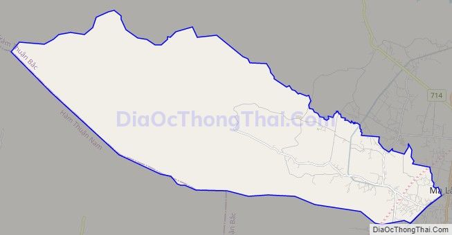 Bản đồ giao thông xã Thuận Minh, huyện Hàm Thuận Bắc