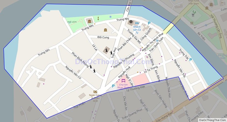 Bản đồ giao thông phường Đức Nghĩa, thành phố Phan Thiết