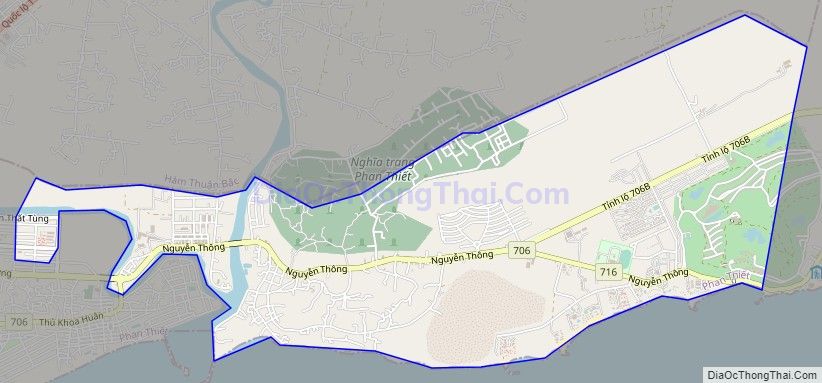 Bản đồ giao thông phường Phú Hài, thành phố Phan Thiết