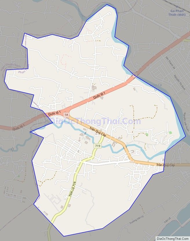Bản đồ giao thông xã Tiến Lợi, thành phố Phan Thiết