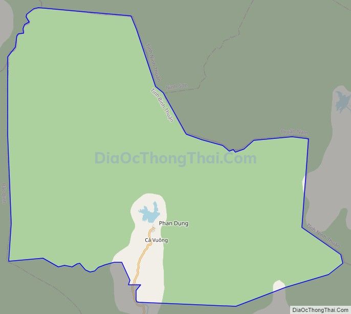 Bản đồ giao thông xã Phan Dũng, huyện Tuy Phong