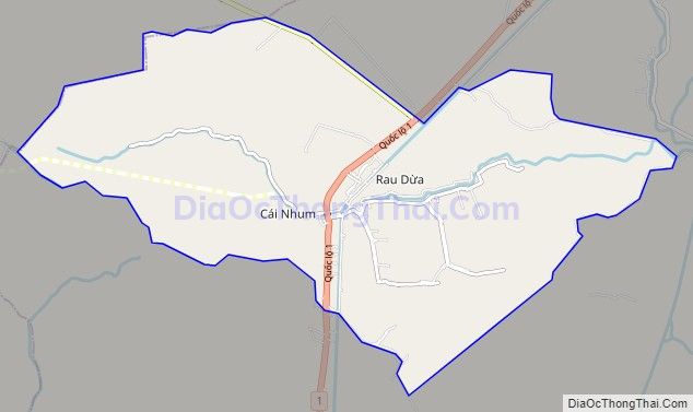 Bản đồ giao thông xã Hưng Mỹ, huyện Cái Nước