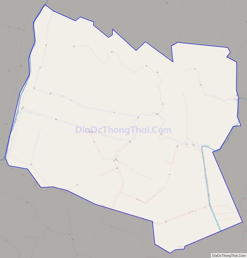Bản đồ giao thông xã Quách Phẩm Bắc, huyện Đầm Dơi