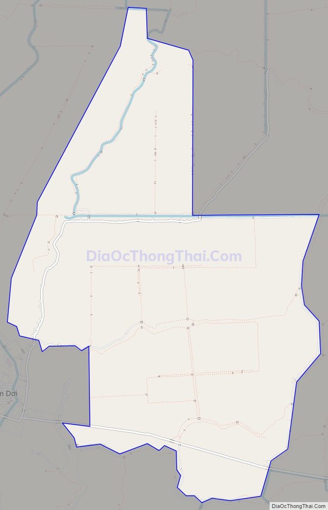 Bản đồ giao thông xã Tạ An Khương Nam, huyện Đầm Dơi