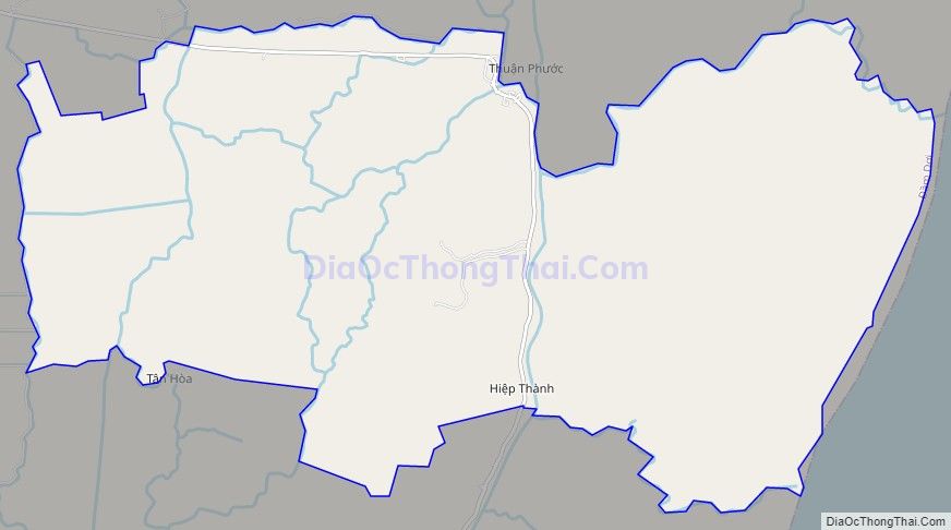 Bản đồ giao thông xã Tân Tiến, huyện Đầm Dơi