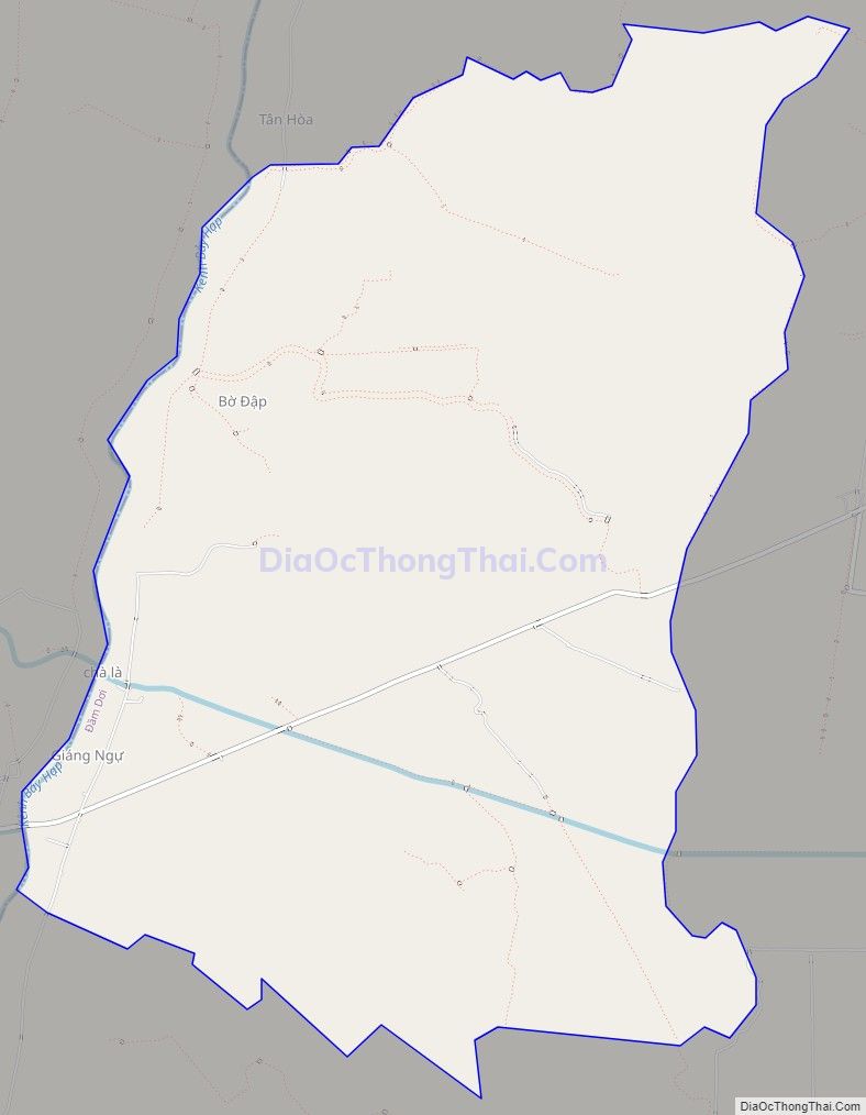 Bản đồ giao thông xã Trần Phán, huyện Đầm Dơi