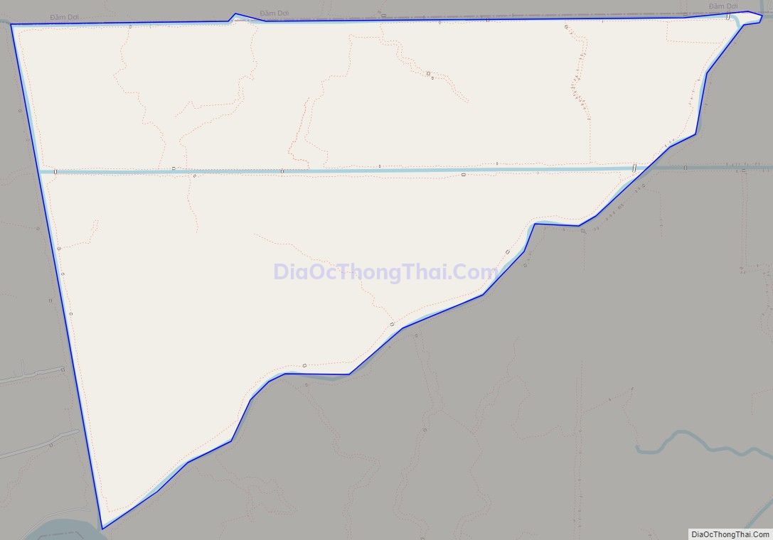 Bản đồ giao thông xã Hiệp Tùng, huyện Năm Căn