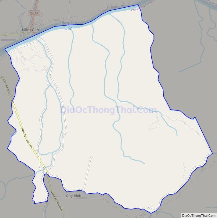 Bản đồ giao thông xã Tân Ân Tây, huyện Ngọc Hiển