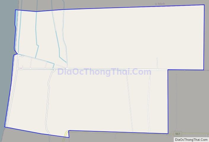 Bản đồ giao thông xã Khánh Bình Tây Bắc, huyện Trần Văn Thời