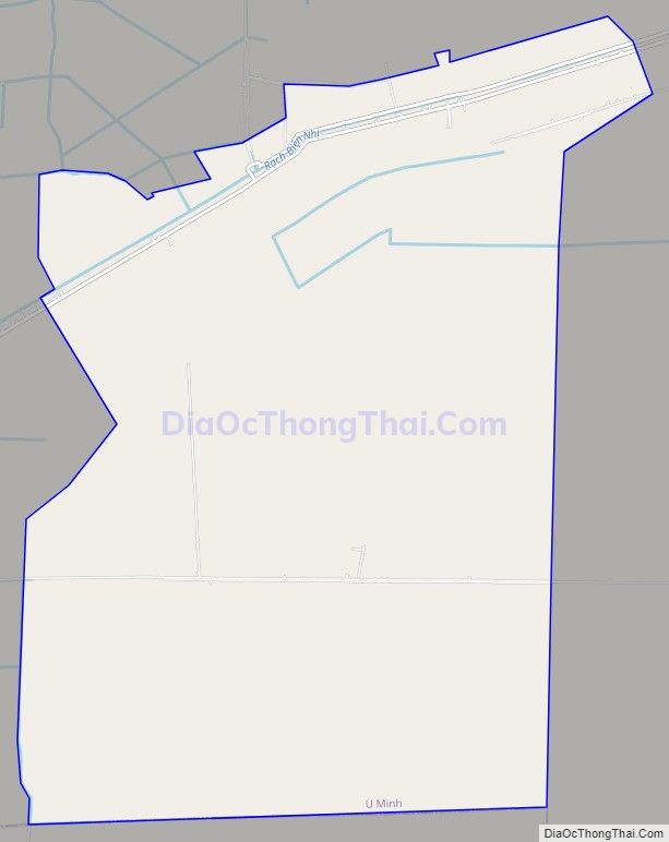 Bản đồ giao thông xã Khánh Lâm, huyện U Minh