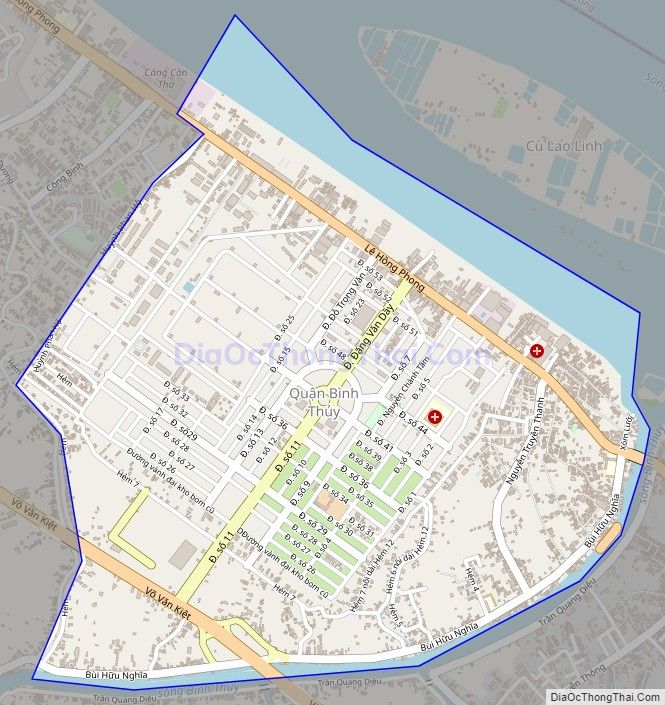 Bản đồ giao thông phường Bình Thủy, quận Bình Thủy