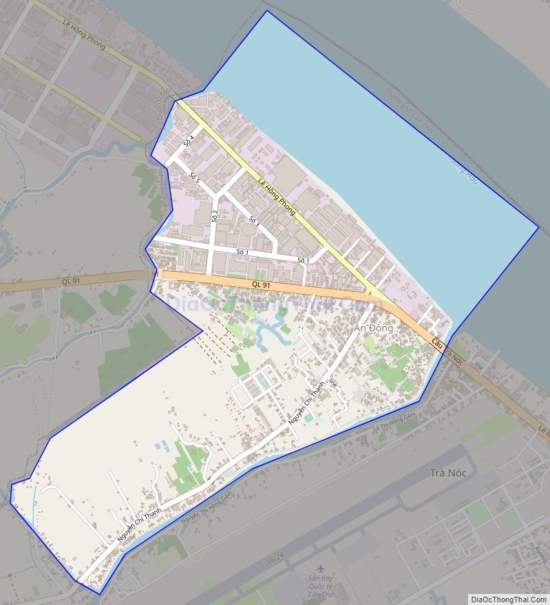 Bản đồ giao thông phường Trà Nóc, quận Bình Thủy