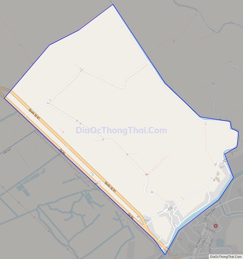 Bản đồ giao thông phường Thới Hòa, quận Ô Môn