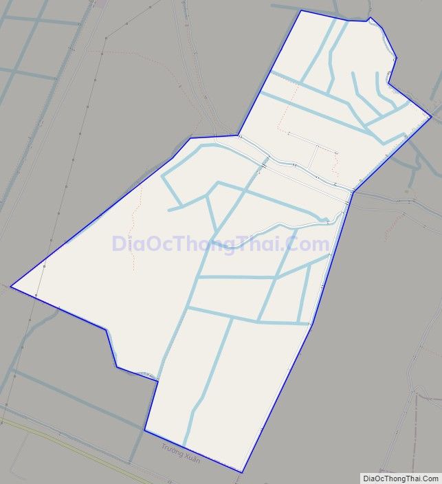 Bản đồ giao thông xã Trường Thắng, huyện Thới Lai