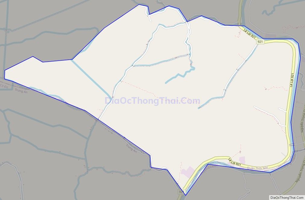 Bản đồ giao thông phường Thạnh Hòa, quận Thốt Nốt