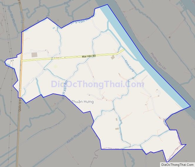 Bản đồ giao thông phường Thuận Hưng, quận Thốt Nốt