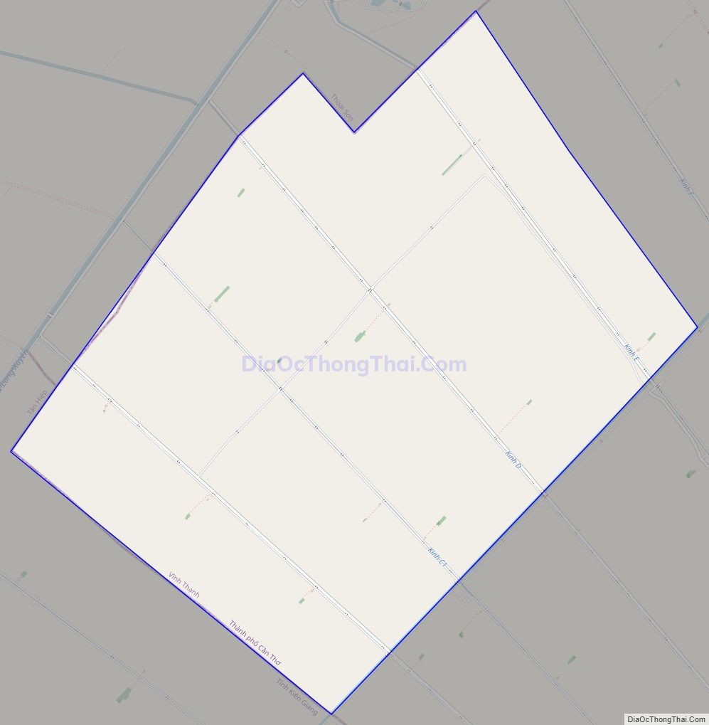 Bản đồ giao thông xã Thạnh Lợi, huyện Vĩnh Thạnh