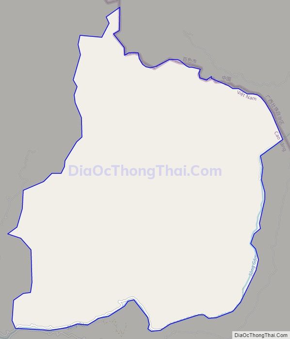 Bản đồ giao thông xã Cô Ba, huyện Bảo Lạc