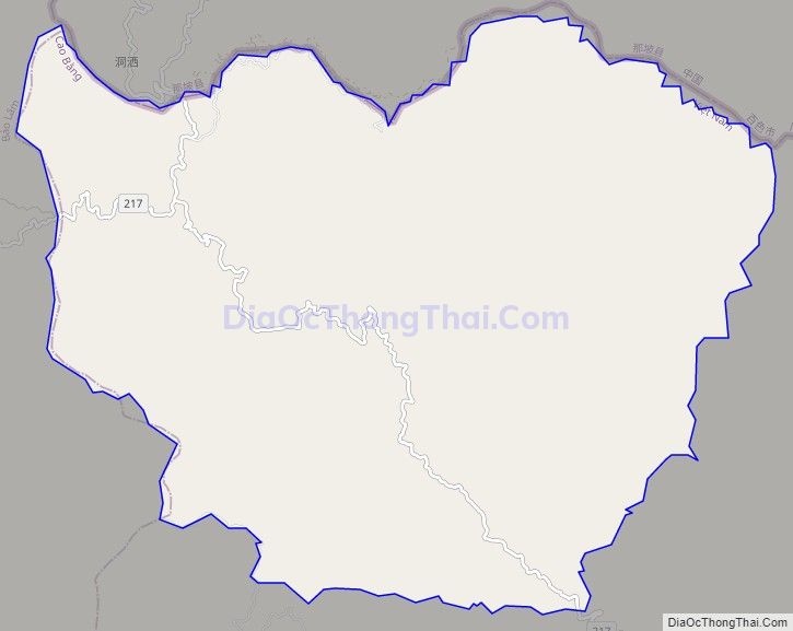 Bản đồ giao thông xã Cốc Pàng, huyện Bảo Lạc