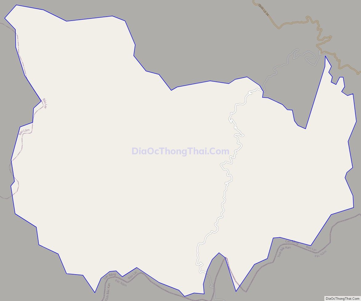 Bản đồ giao thông xã Sơn Lộ, huyện Bảo Lạc