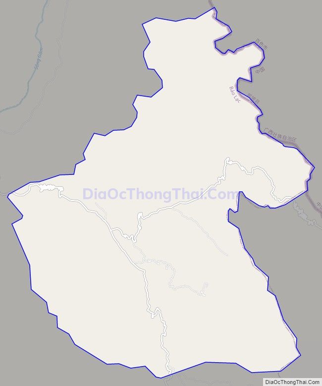Bản đồ giao thông xã Xuân Trường, huyện Bảo Lạc