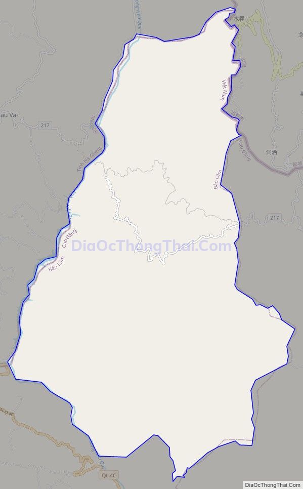 Bản đồ giao thông xã Đức Hạnh, huyện Bảo Lâm
