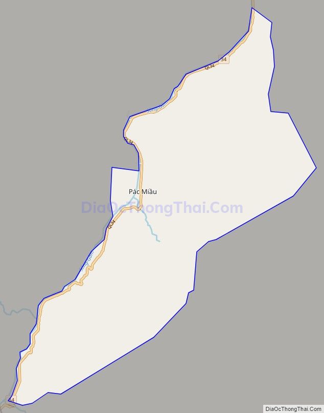 Bản đồ giao thông Thị trấn Pác Miầu, huyện Bảo Lâm