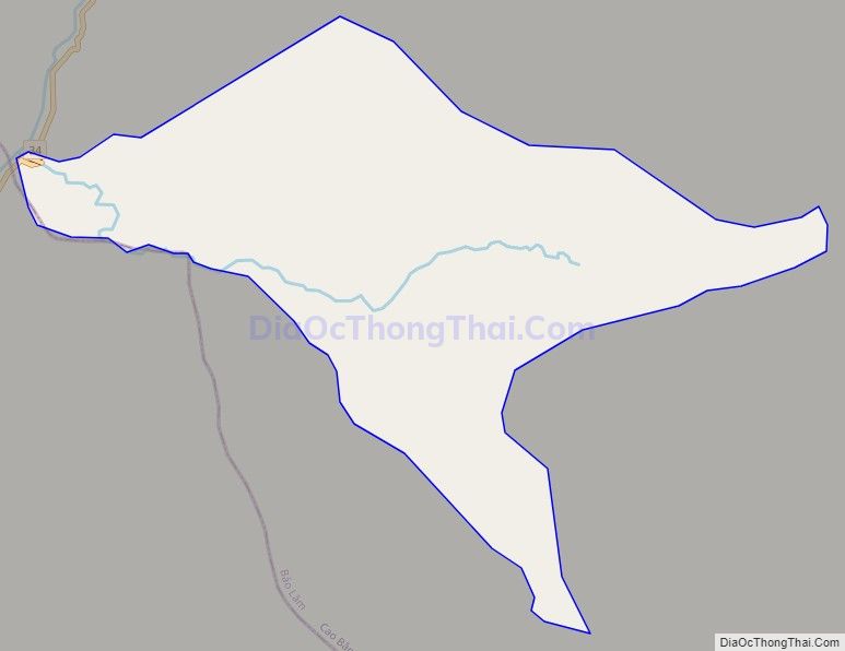 Bản đồ giao thông xã Thái Học, huyện Bảo Lâm