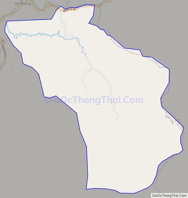 Bản đồ giao thông xã Vĩnh Quang, huyện Bảo Lâm
