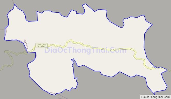 Bản đồ giao thông xã An Lạc, huyện Hạ Lang