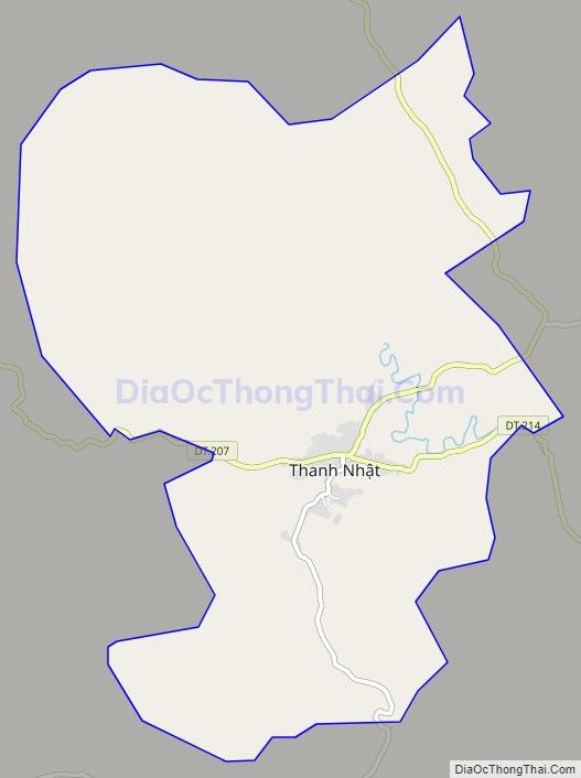 Bản đồ giao thông Thị trấn Thanh Nhật, huyện Hạ Lang