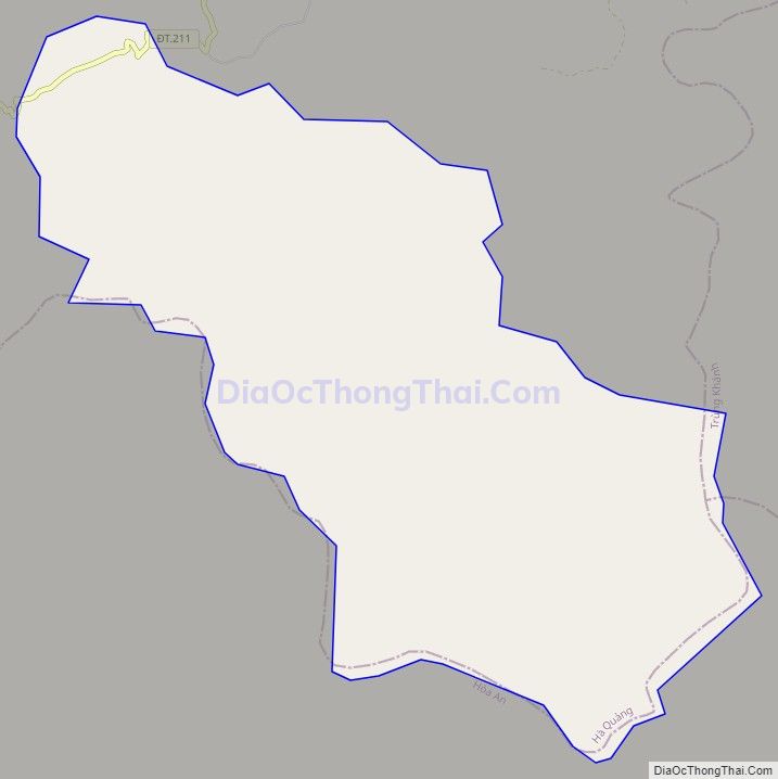 Bản đồ giao thông xã Hạ Thôn (cũ), huyện Hà Quảng