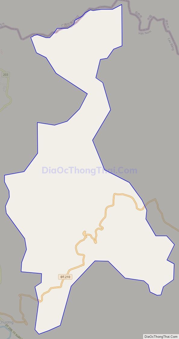 Bản đồ giao thông xã Kéo Yên (cũ), huyện Hà Quảng