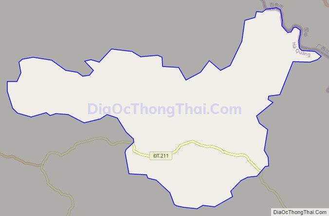Bản đồ giao thông xã Nội Thôn, huyện Hà Quảng