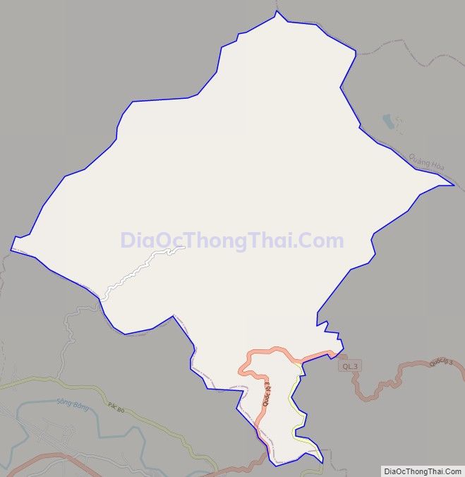 Bản đồ giao thông xã Ngũ Lão, huyện Hòa An