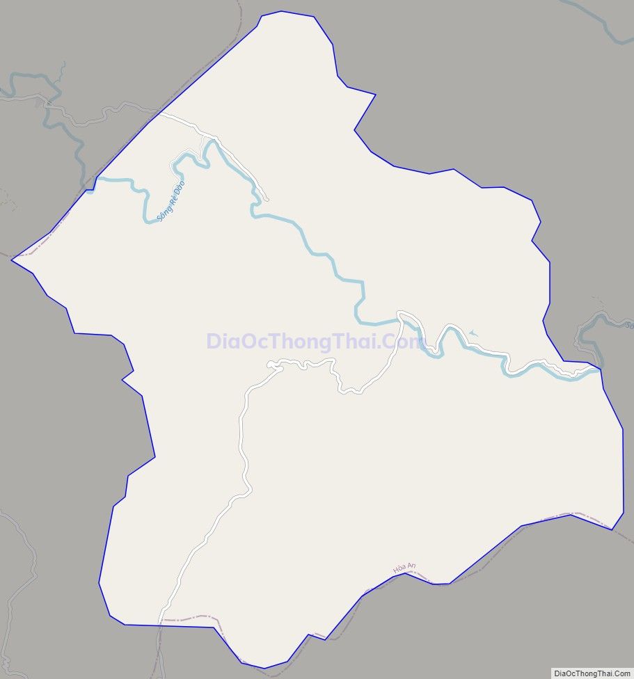 Bản đồ giao thông xã Trương Lương, huyện Hòa An