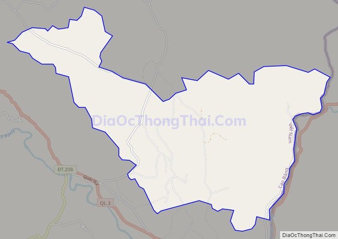 Bản đồ giao thông xã Đại Sơn, huyện Quảng Hòa