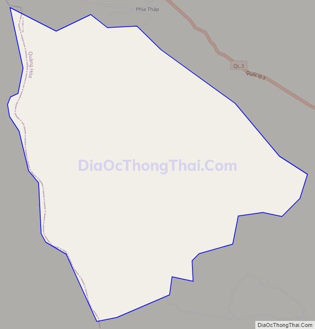 Bản đồ giao thông xã Đoài Khôn (cũ), huyện Quảng Uyên