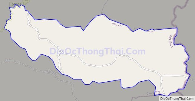 Bản đồ giao thông xã Đức Long, huyện Thạch An
