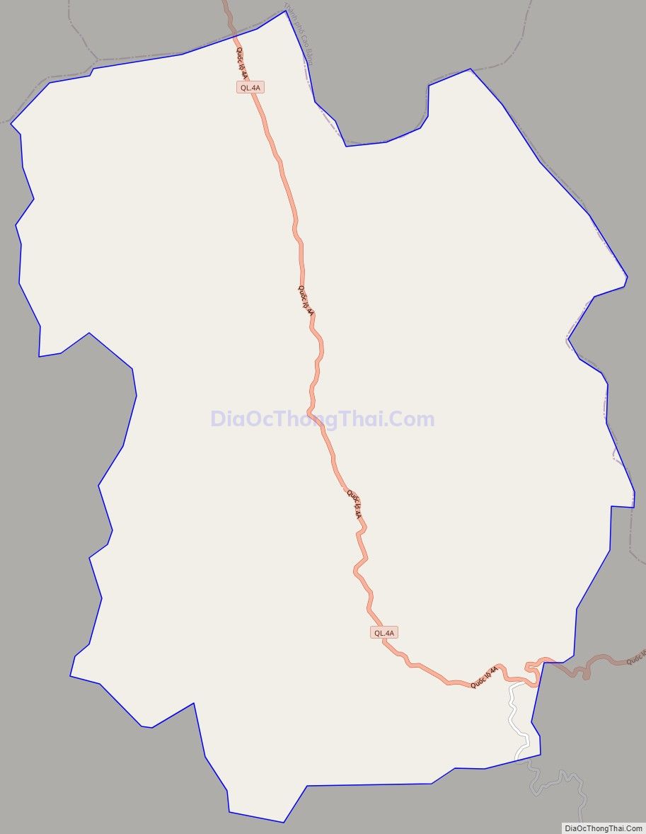 Bản đồ giao thông xã Kim Đồng, huyện Thạch An