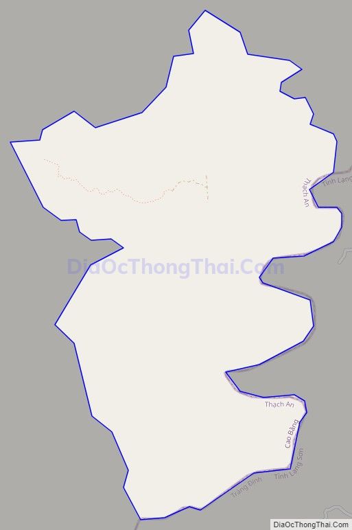 Bản đồ giao thông xã Lê Lợi, huyện Thạch An