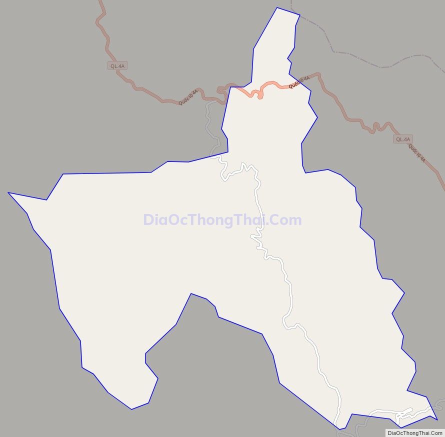 Bản đồ giao thông xã Thái Cường, huyện Thạch An