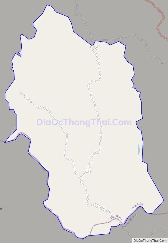 Bản đồ giao thông xã Trọng Con, huyện Thạch An