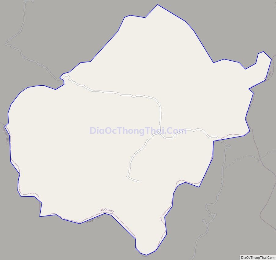 Bản đồ giao thông xã Bình Lãng (cũ), huyện Thông Nông