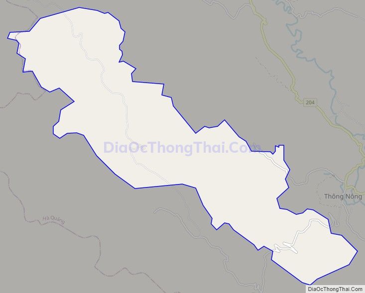 Bản đồ giao thông xã Ngọc Động (cũ), huyện Thông Nông