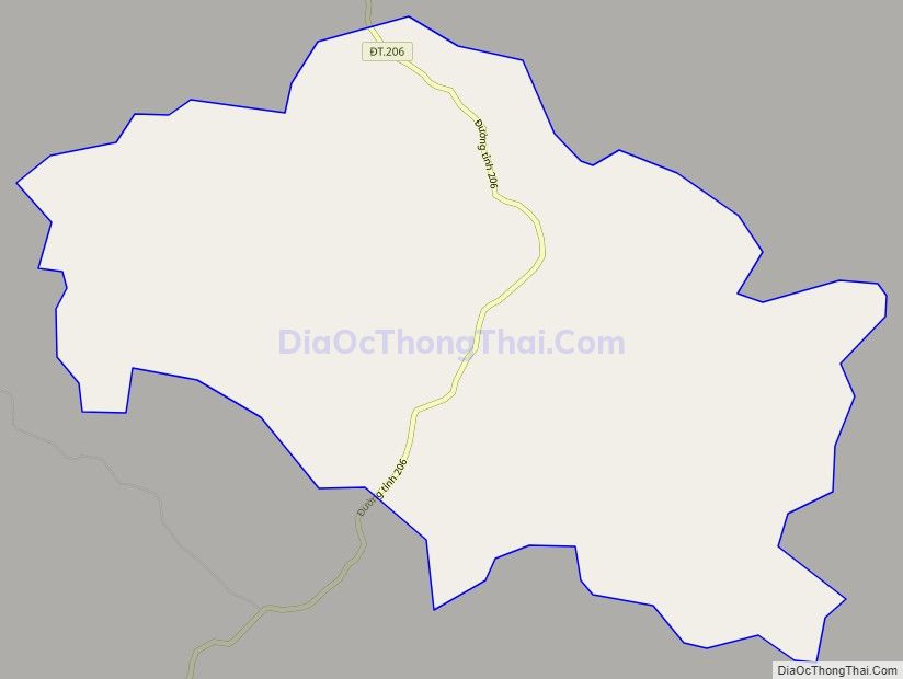 Bản đồ giao thông xã Đức Hồng, huyện Trùng Khánh