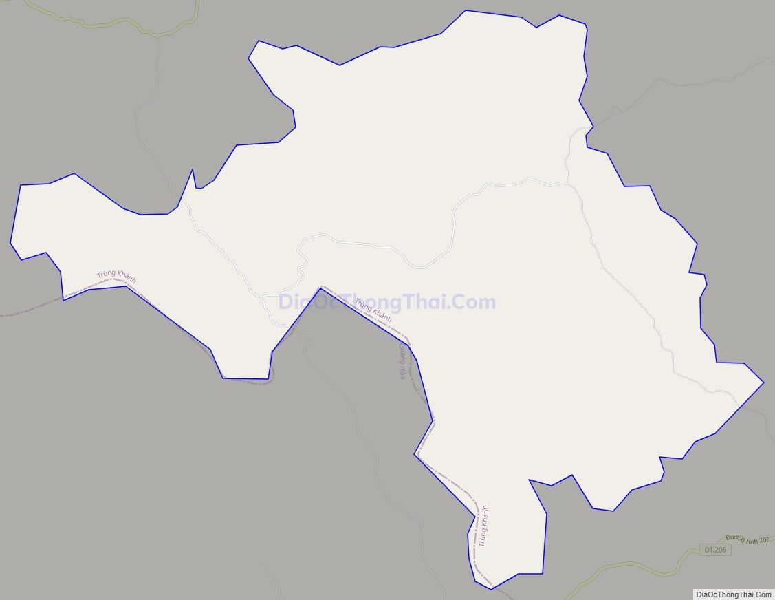 Bản đồ giao thông xã Trung Phúc, huyện Trùng Khánh