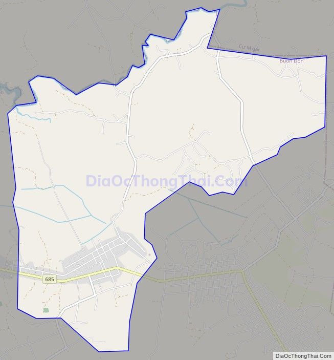 Bản đồ giao thông xã Cuôr Knia, huyện Buôn Đôn